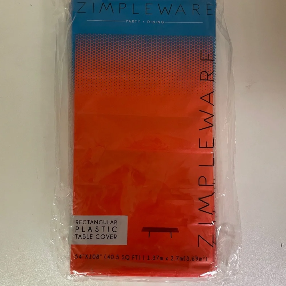 🧡 12-Pack Plastic Table Covers 🧡
